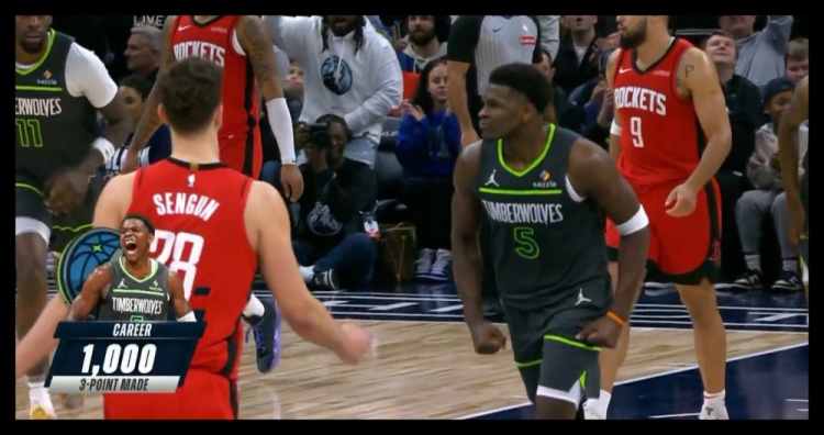  23歲186天！愛德華茲成NBA歷史上最年輕投進(jìn)1000記三分球員