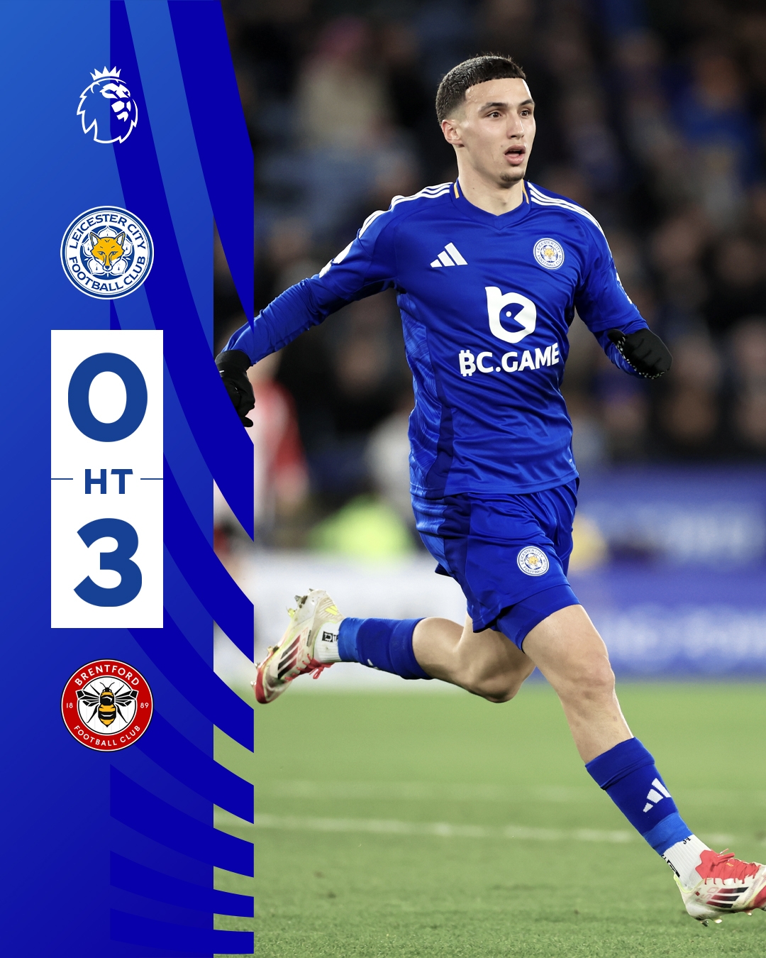  半場(chǎng)0-3！萊斯特若不進(jìn)球輸球，將主場(chǎng)6連敗0進(jìn)球創(chuàng)歷史最糟戰(zhàn)績(jī)