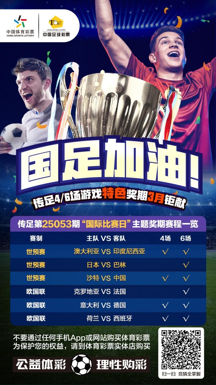  國足加油！傳足特色獎期第25053期聚焦國際比賽日